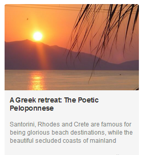 A Greek retreat: The Poetic Peloponnese A Greek retreat: The Poetic Peloponnese