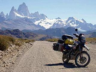 Mt Fitzroy in the background, pre-crash Beemer in the foreground.