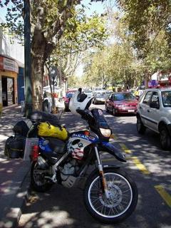 Shiny bike - getting ready to leave Santiago