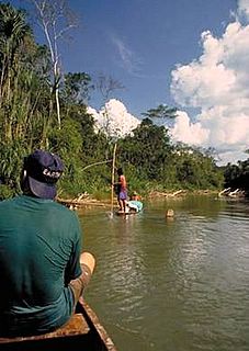 Canoe on the river