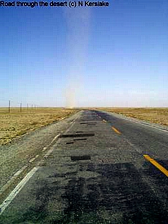 Road through the desert