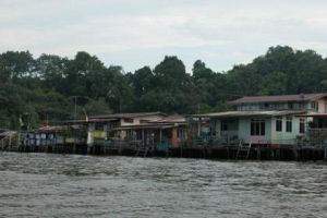 Kampong Ayer, a somewhat up market floating village