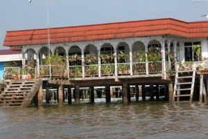 Kampong Ayer, a somewhat up market floating village