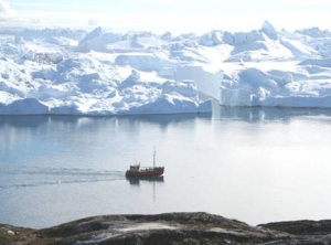 (Katharine Owen) : Boat on Kanger Fjord