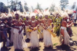 Some warriors at the Goroka show