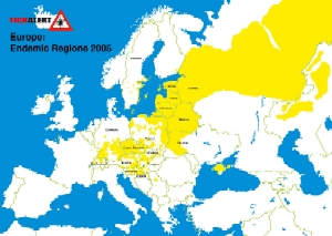 tick ditribution map