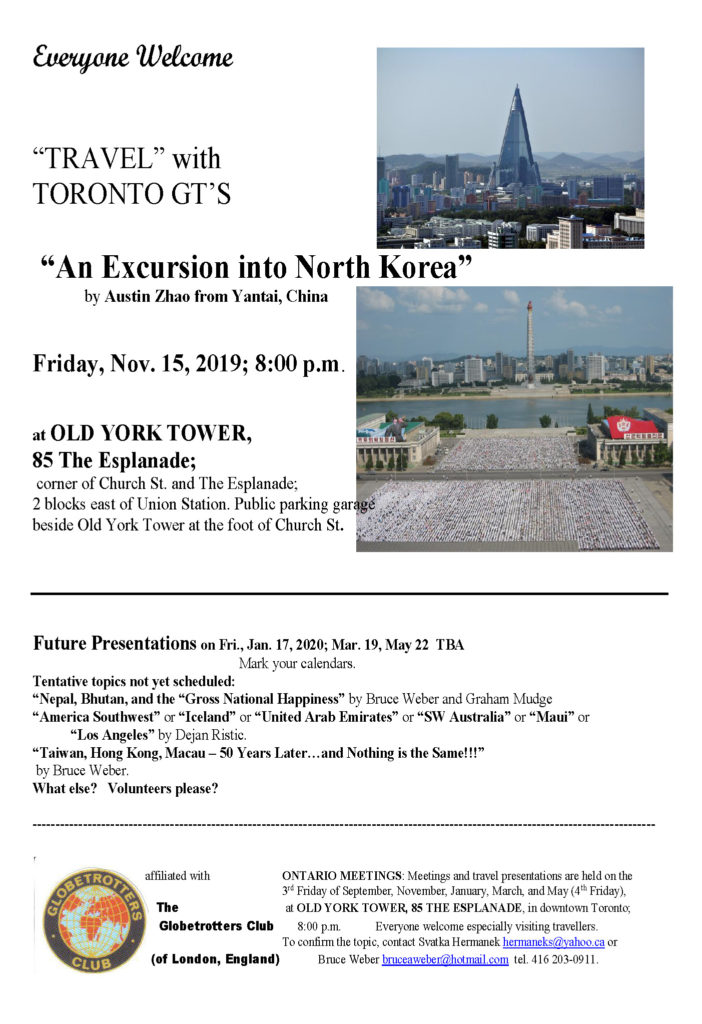 Toronto G.T.'s 20191115 North Korea