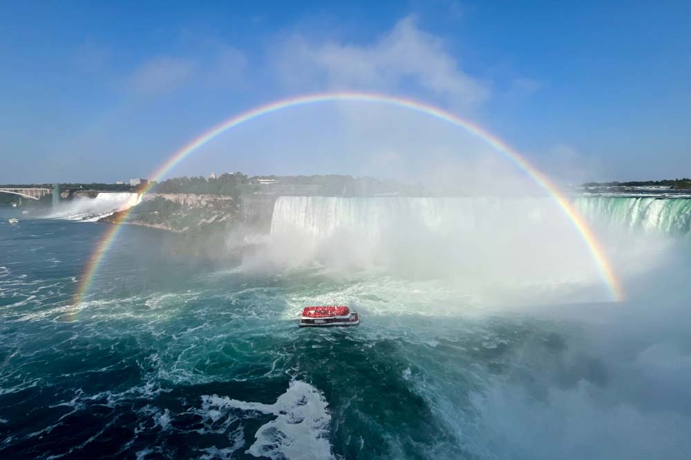 January 2025 – Niagara Rainbow, Niagara Falls, Canada/USA, by David Short.