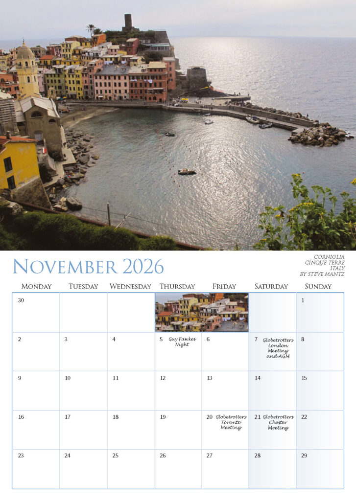 NOVEMBER 2026 CORNIGLIA CINQUE TERRE ITALY BY STEVE MANTZ