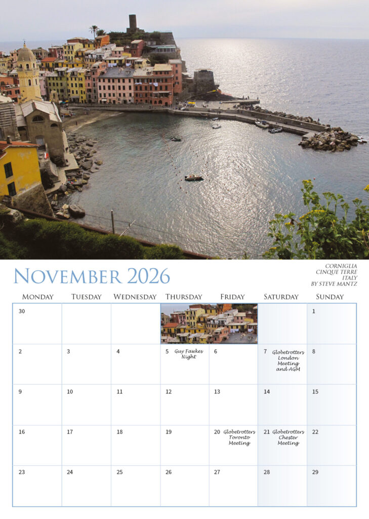 NOVEMBER 2026 CORNIGLIA CINQUE TERRE ITALY BY STEVE MANTZ